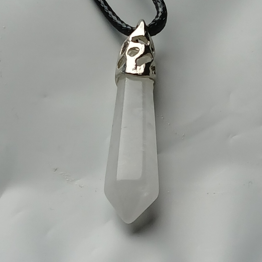 Elegant Rock Quartz Pendant Necklace